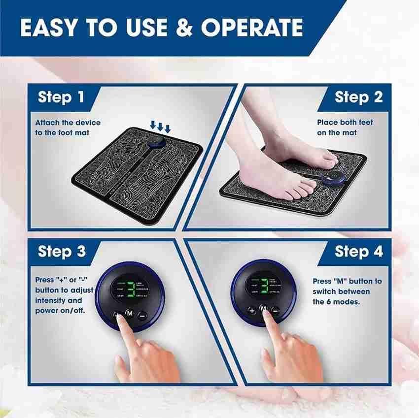 KvExport Rechargeable EMS FOOT massager mat