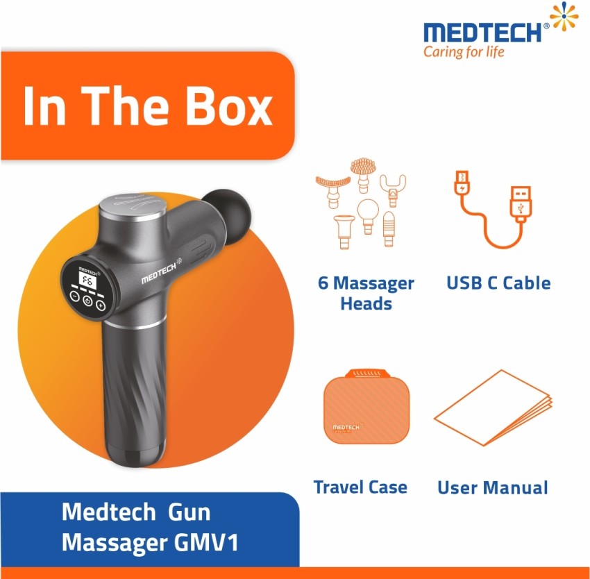 Medtech GMV1 Cordless Full Body Muscle Pain Relief Massage Machine Gun For  Men & Women Massager - Medtech 