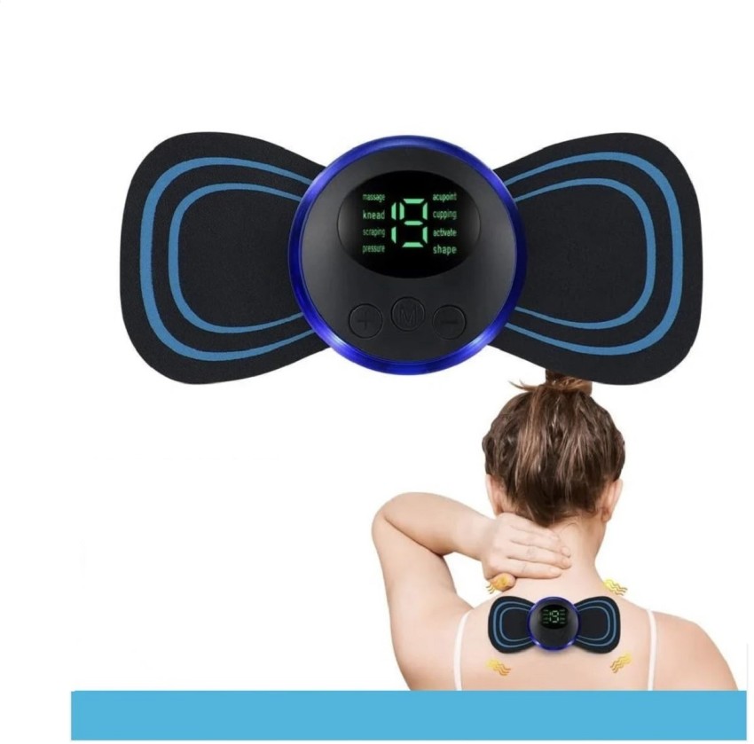 Mini Body Massager Pulse Neck Pain Relief Ems Butterfly Body Massager