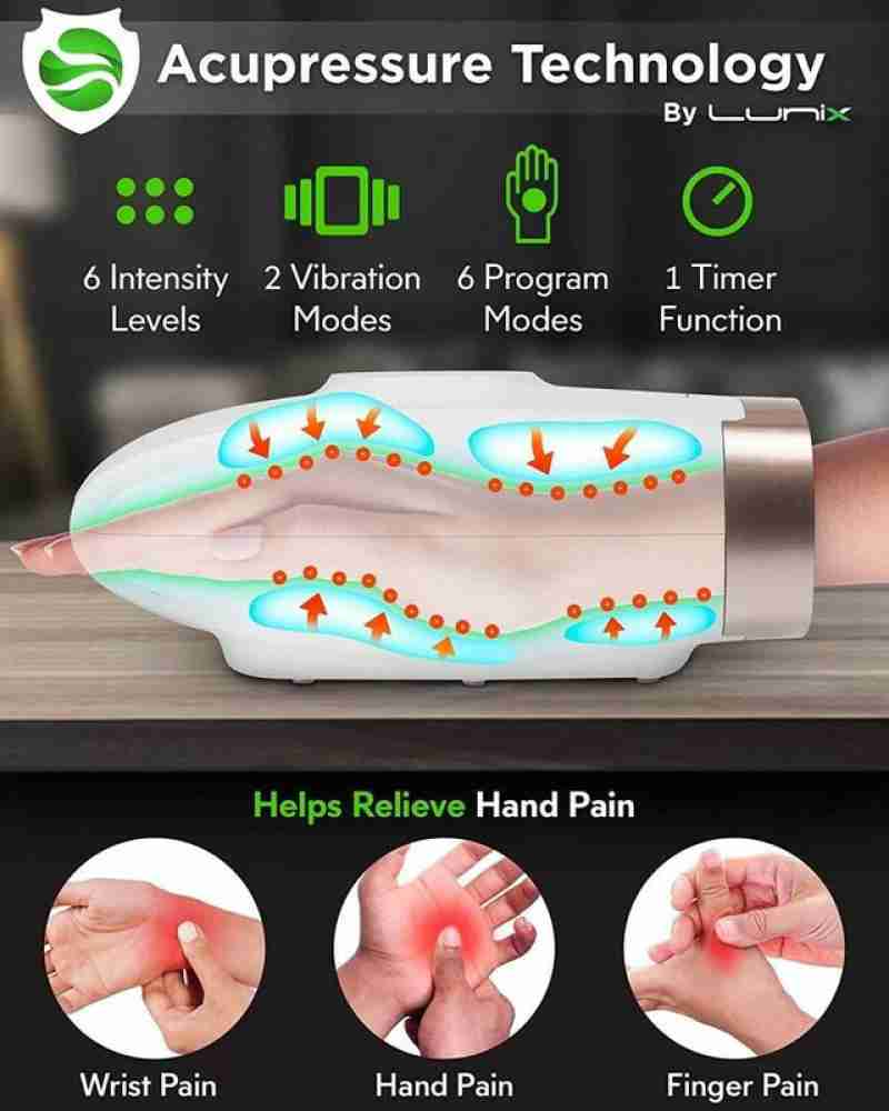 Vriniv Electric Air Compression Hand Palm Fingers Massager Pain Relief Hand  Massager With Heat And 1 Year Warranty Massager - Vriniv : Flipkart.com