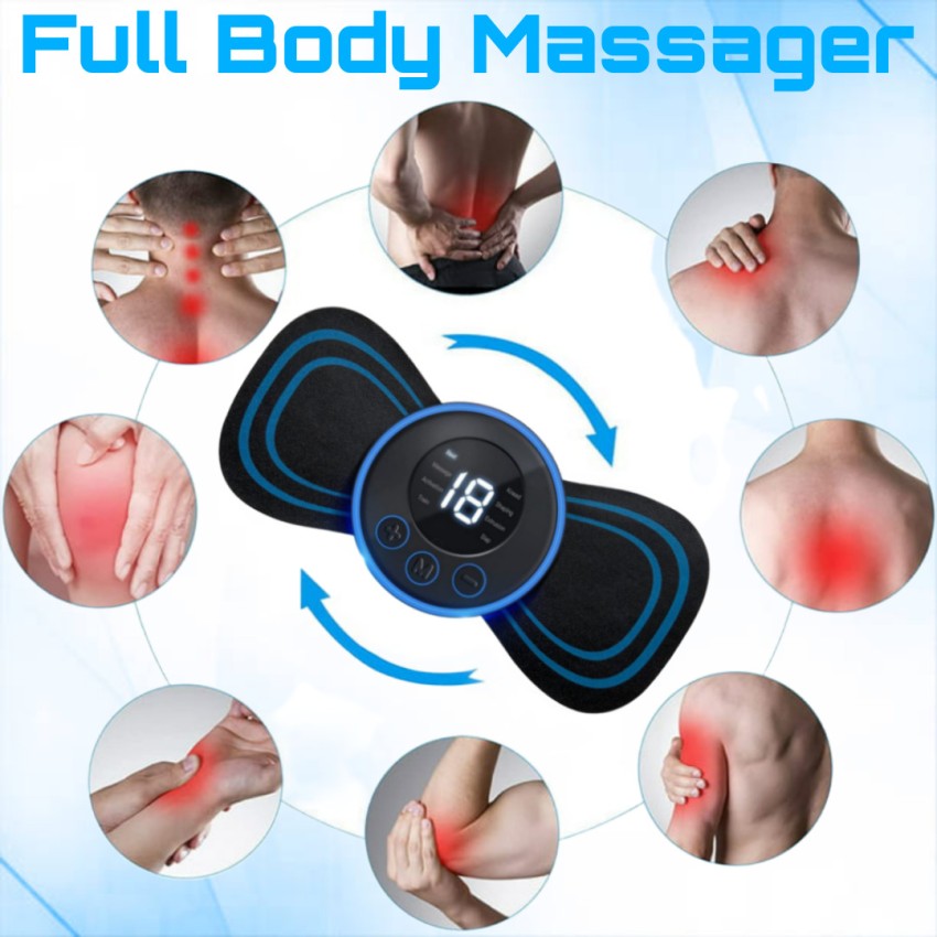 EMS Whole Body Lymphatic Drainage Massage Pad - 2Pcs Microcurrent EMS Mini  Massage Device 6 Modes