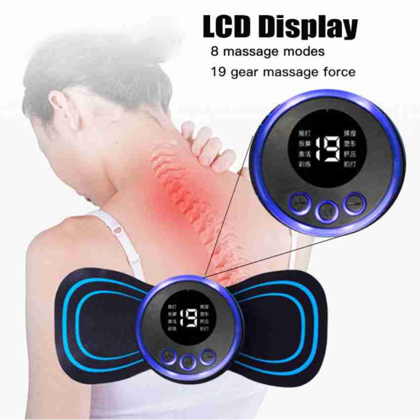 LCD Display Electric Wrist Neck Massager 8Modes 19 Gears Cervical