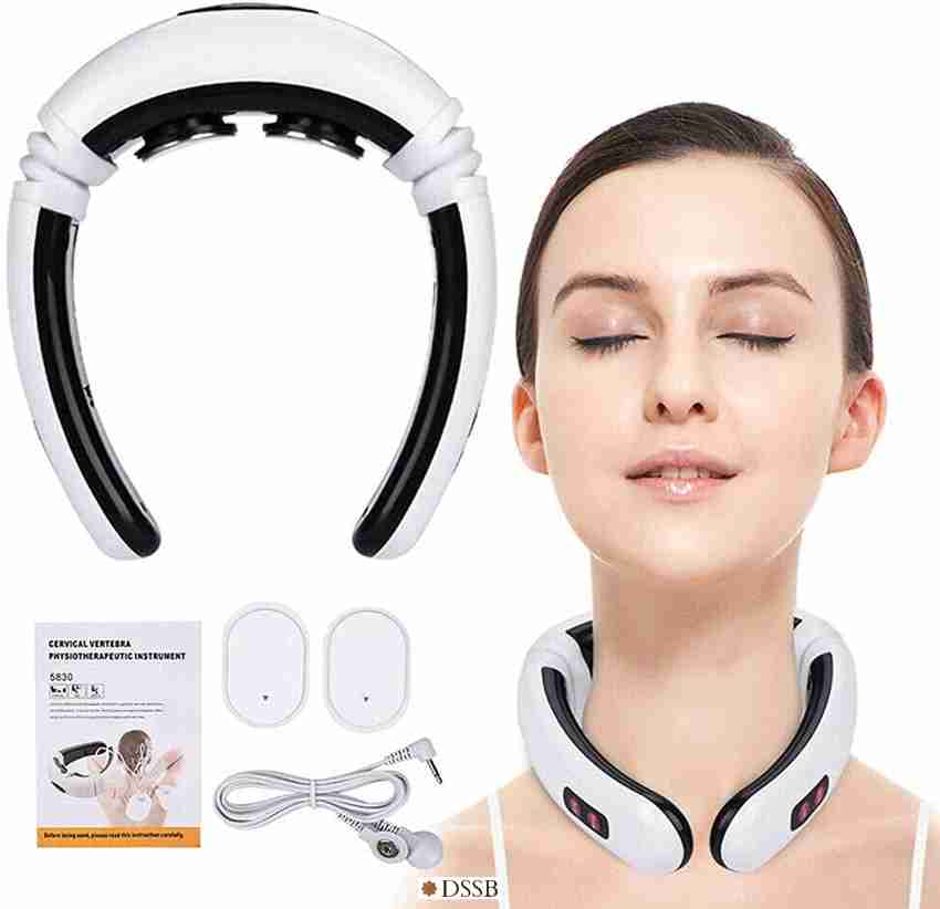 6 Heads Neck Massager Intelligent TENS Pulse Neck Massager with Heat  Cervical Spine Pain Relief Relaxation Therapy Shoulder Deep Tissue Massage  Remote Control