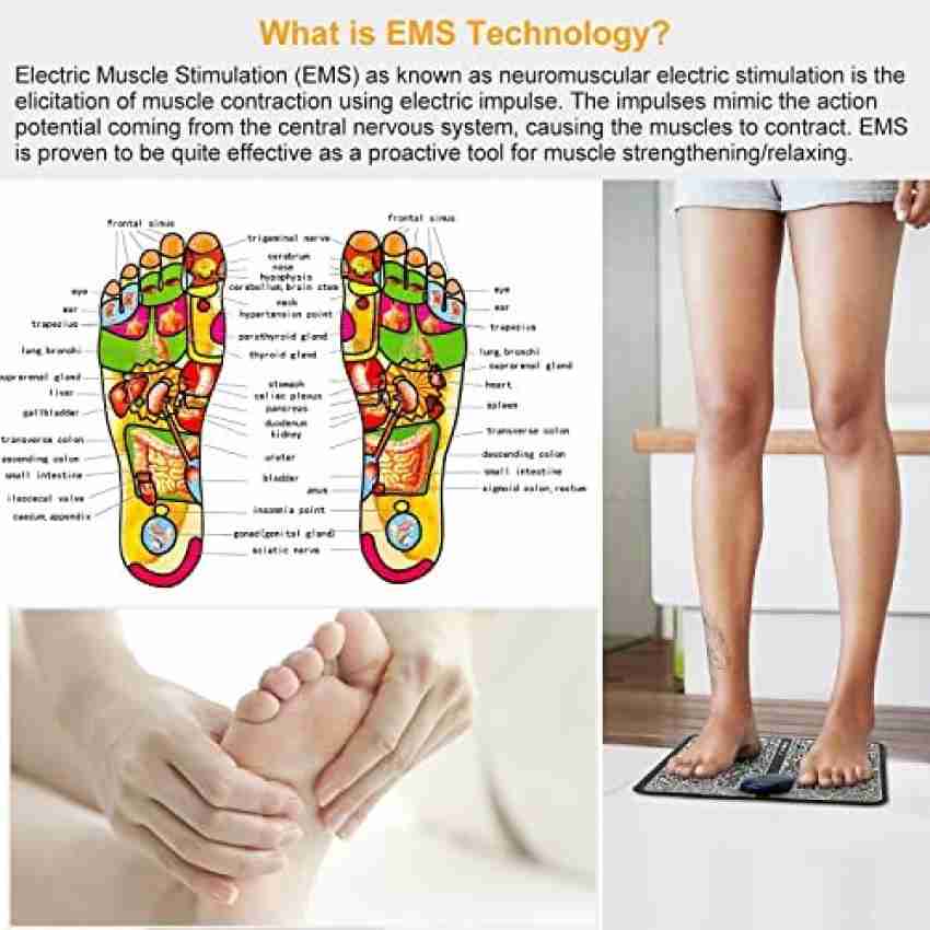 19-level electric EMS foot massager leg shaping pad foot muscle relaxation  stimulation pad