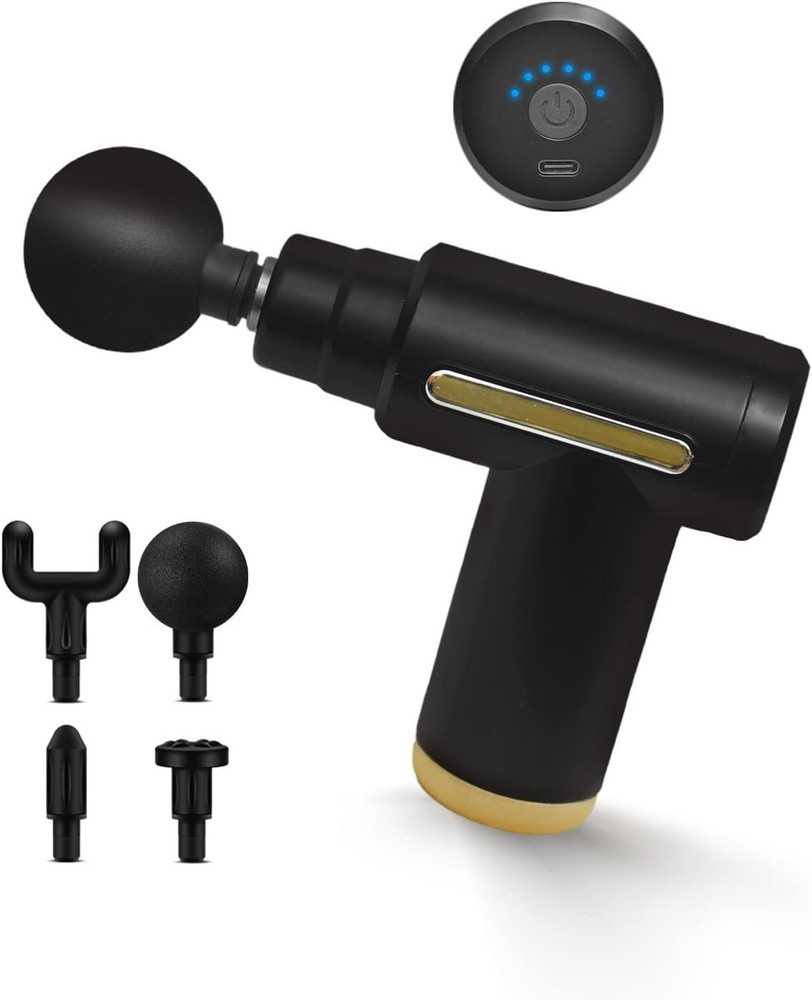LOOKFIT Rechargeable Portable Handheld Deep Tissue Full Body Muscle Pain Relief Gun Cordless Rechargeable Handheld Personal Body Massager with Vibration 8 Speeds Massager LOOKFIT Flipkart