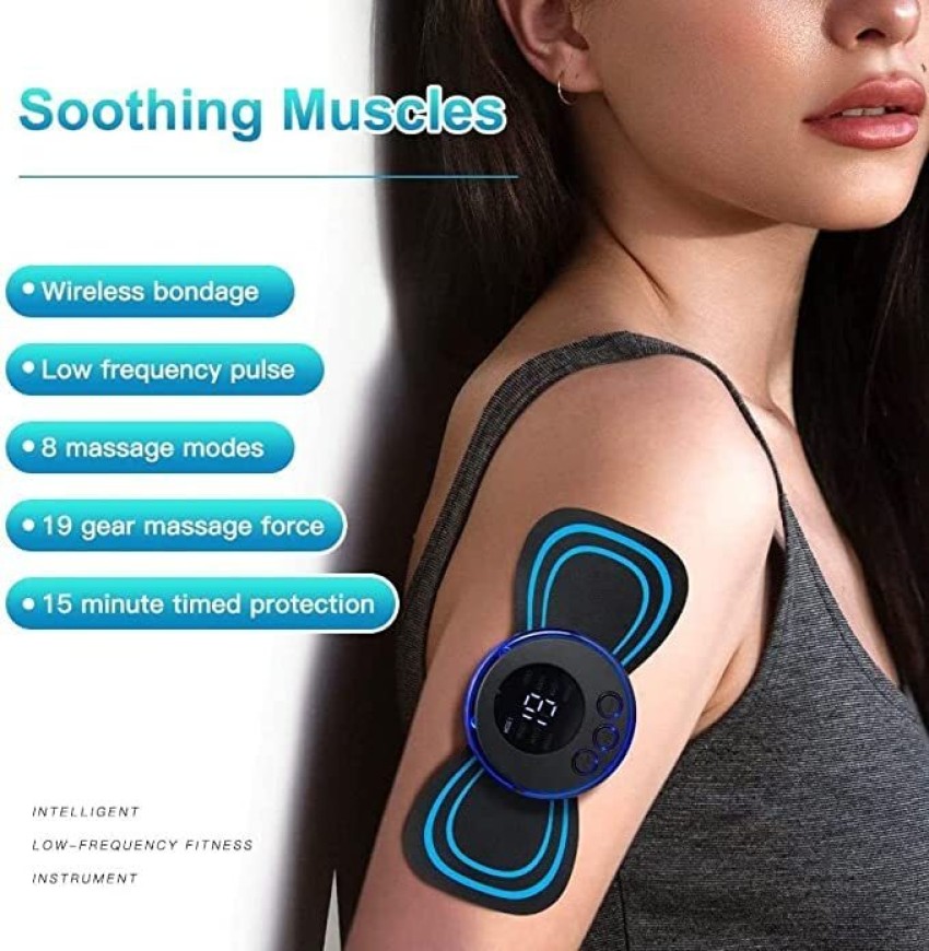 Body Massager,Wireless Portable Neck Massager with 8 Modes and 19 Strength  Level