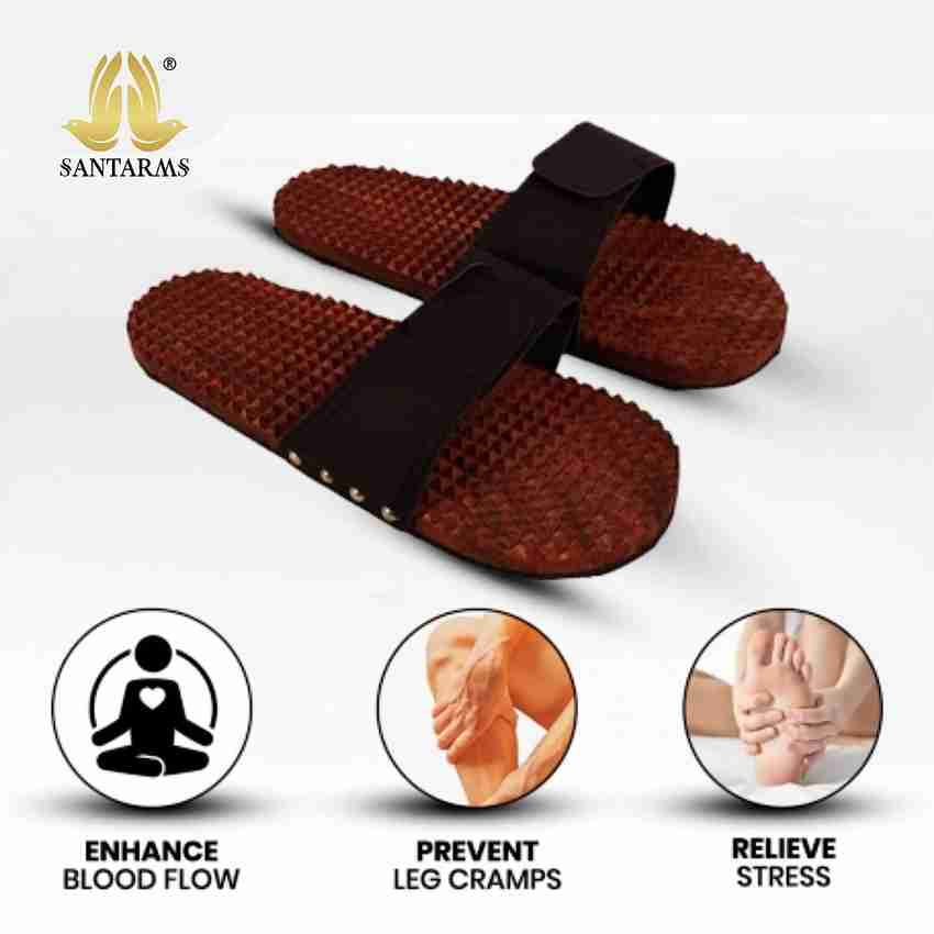 Santarms 100 Indian Handcrafted Acupressure Slipper Unisex Comfort Footwear for Pooja Men Women and Girls Massager Santarms Flipkart