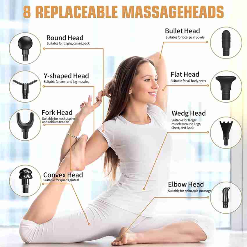 MEDITIVE Handheld Deep Tissue Massager Percussion Massage Machine for  Muscles