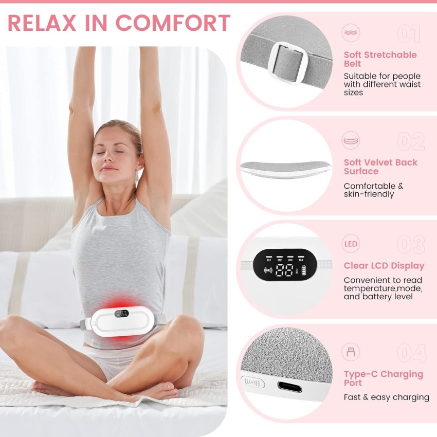 Zovilstore Cordless Period Cramp Relief Massager Belt S ₹1,299
