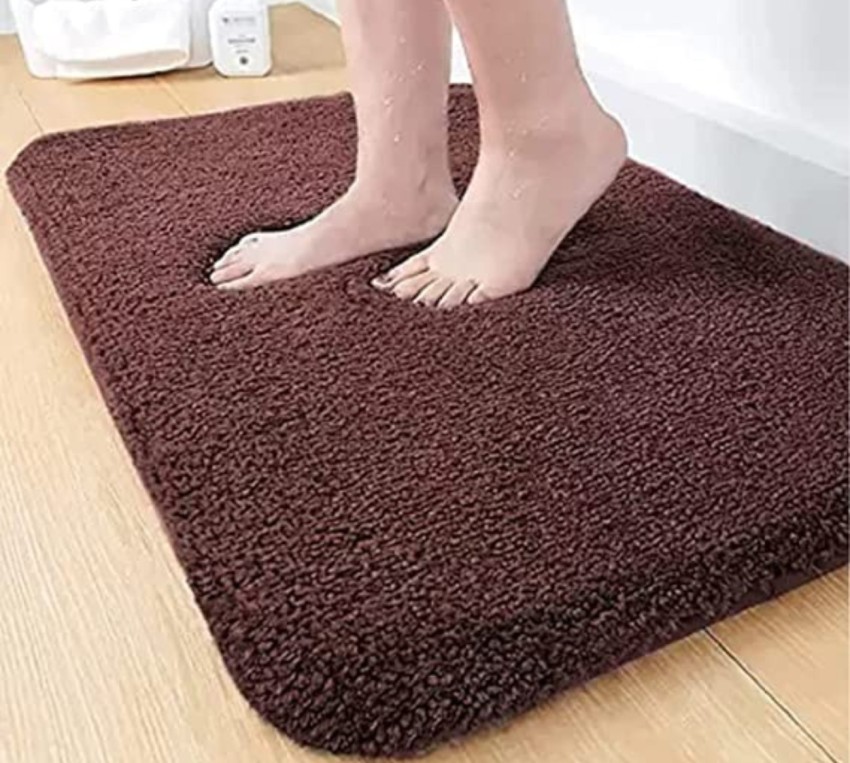 Buy HOWNICE Cotton, Polyester, Microfiber Door Mat (GREY BEIGE