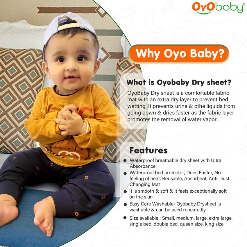 Baby dry sheet for single bed sale
