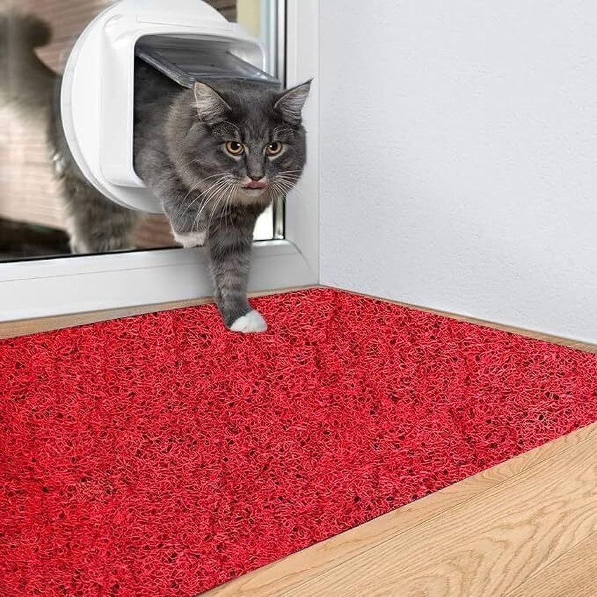 Large plastic floor mat top
