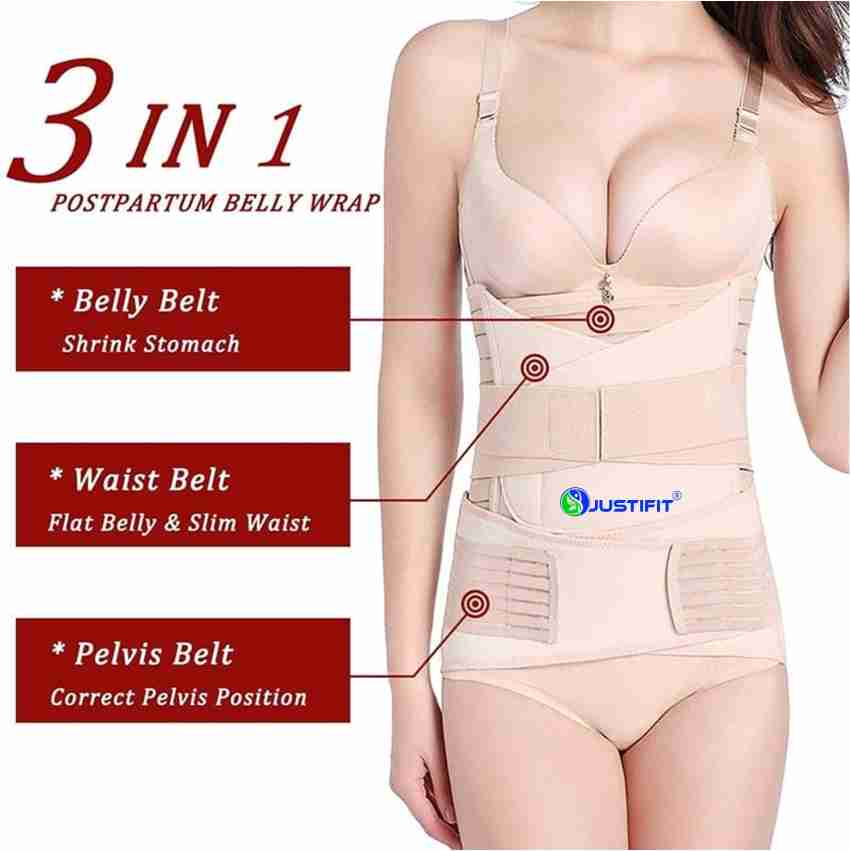 Justfit 3 in 1 maternity belt after delivery post pregnancy postpartum  Size-M (34-40) - Buy maternity care products in India