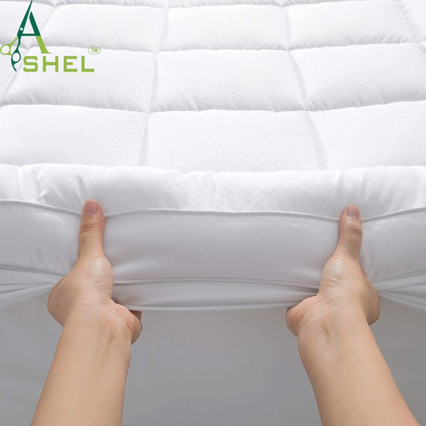 ASHEL Mattress Topper King Size Waterproof Mattress Cover Price in