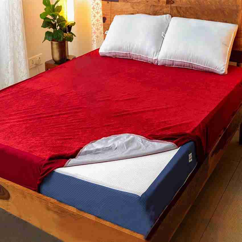 GADDA CO Fitted King Size Waterproof Mattress Cover Price in India