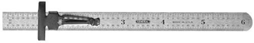 General Tools 300/1 6-Inch Flex Precision Stainless Steel Ruler