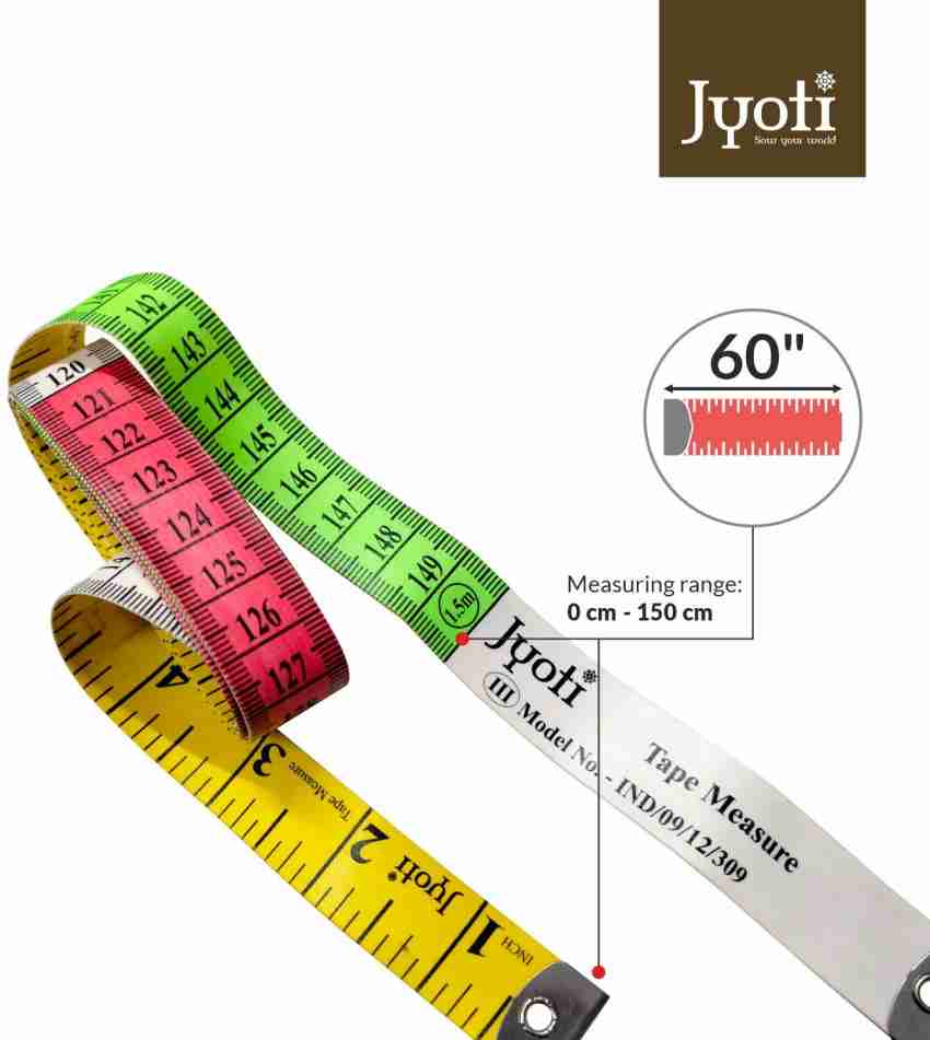 Jyoti Tape Measure ( Length 60 Inches / 150 cm - Width 20mm ) Measurement  Tape Price in India - Buy Jyoti Tape Measure ( Length 60 Inches / 150 cm -  Width 20mm ) Measurement Tape online at