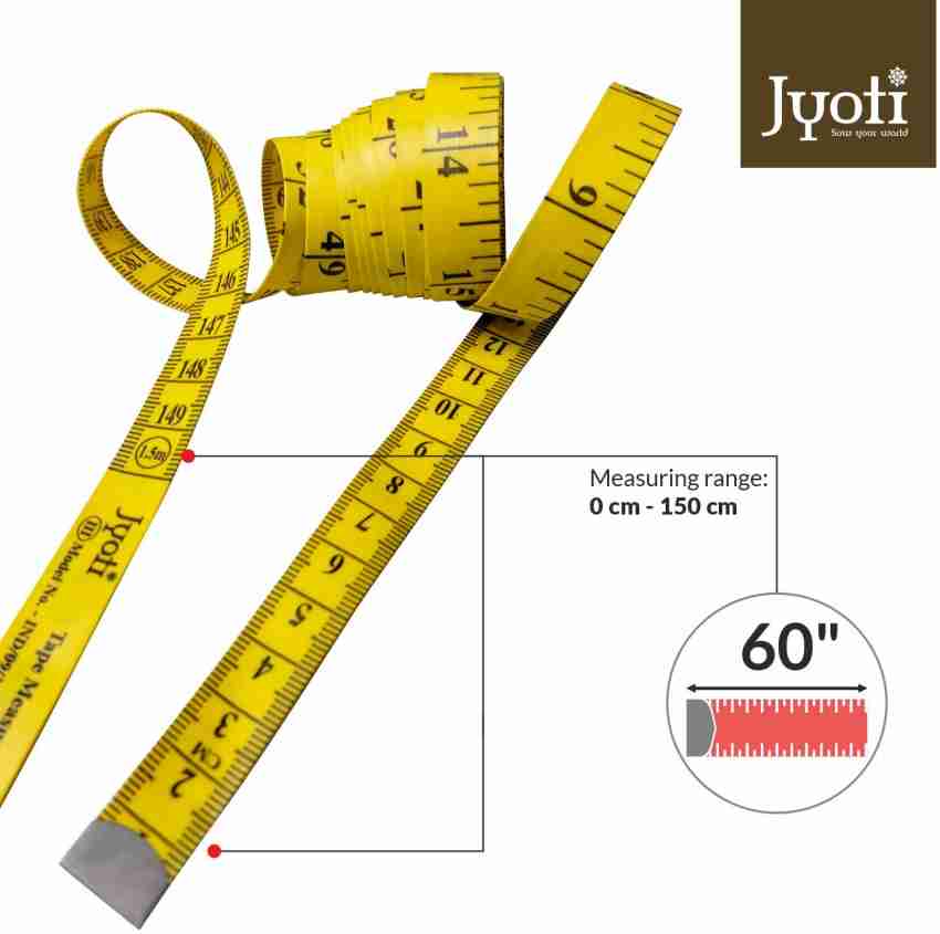 2 Pieces Soft Tape Measure, Double Scale 60 in /150 cm Fabric Tape