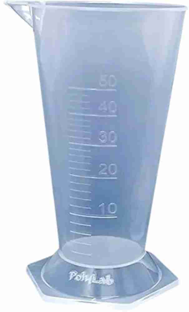 lab 50ml glass conical graduated measuring