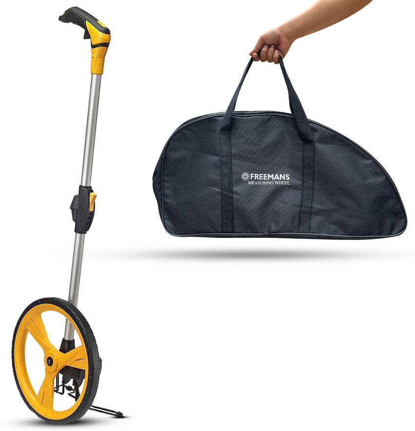 FREEMANS MW 07 Foldable Rodometer with High Traction PU Tire and Soft Grip Handle 10Km Single Unit Measuring Wheel Price in India Buy FREEMANS MW 07 Foldable Rodometer with High Traction PU Tire
