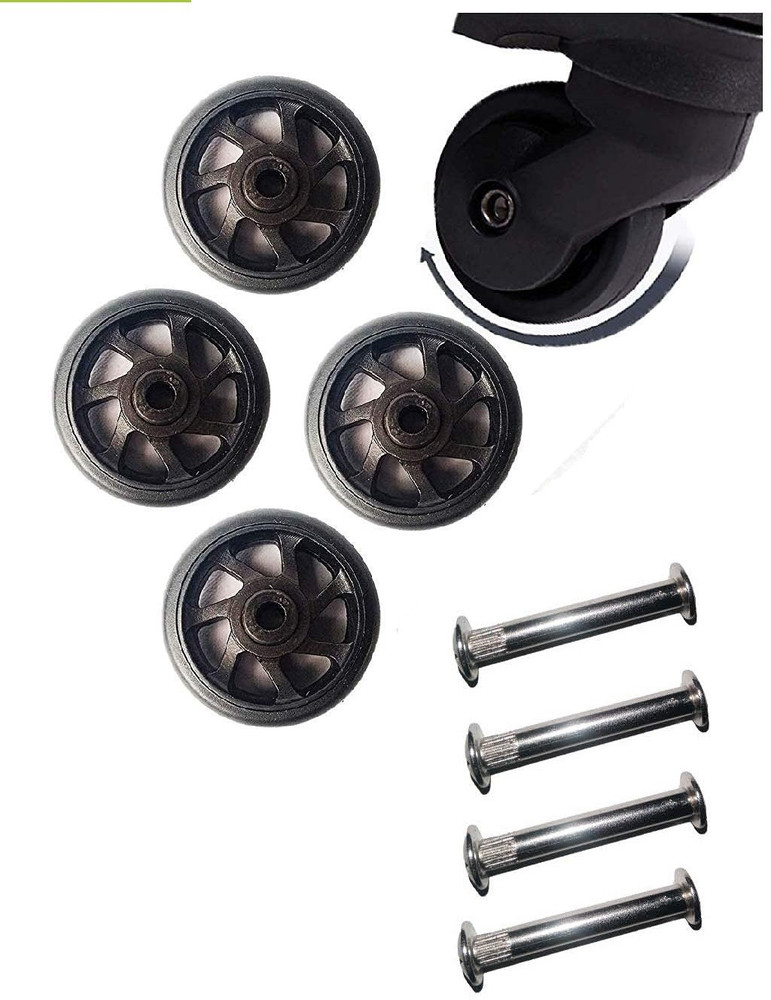 MyViradi Luggage Wheels for Replacement Repair Trolley Bag Rubber Wheels 4 Wheels 4.5CM Multiple Unit Measuring Wheel Price in India Buy MyViradi Luggage Wheels for Replacement Repair Trolley Bag Rubb...