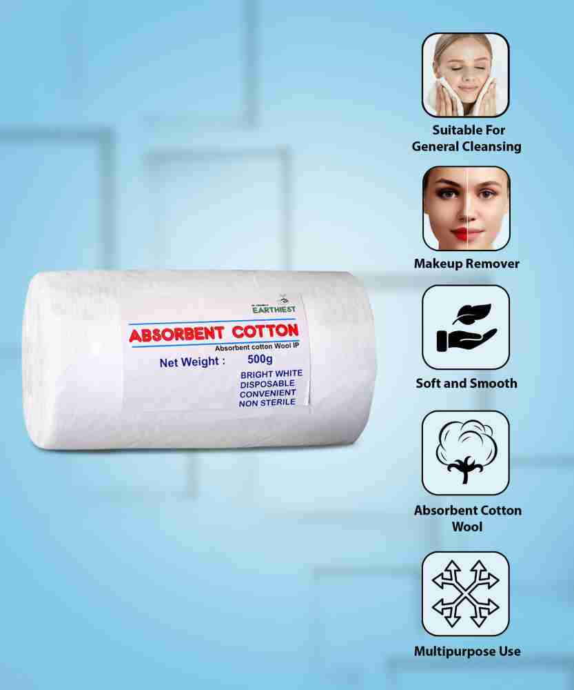 Disposable Absorbent Cotton Wool Roll 500g