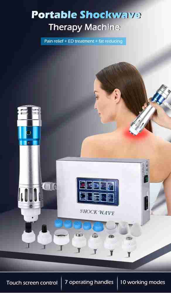 HME -07 Portable Shockwave Therapy Machine With Touch Screen at