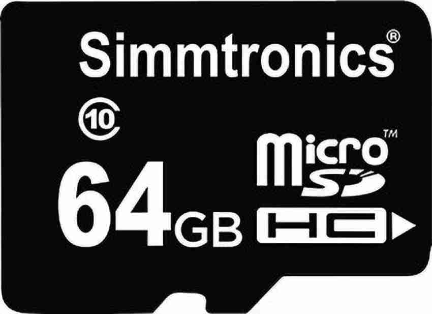 Simmtronics High-Speed Class 10 Micro SD Card | Speed & Reliability in  Compact Form | Elevate Storage and Performance (64)