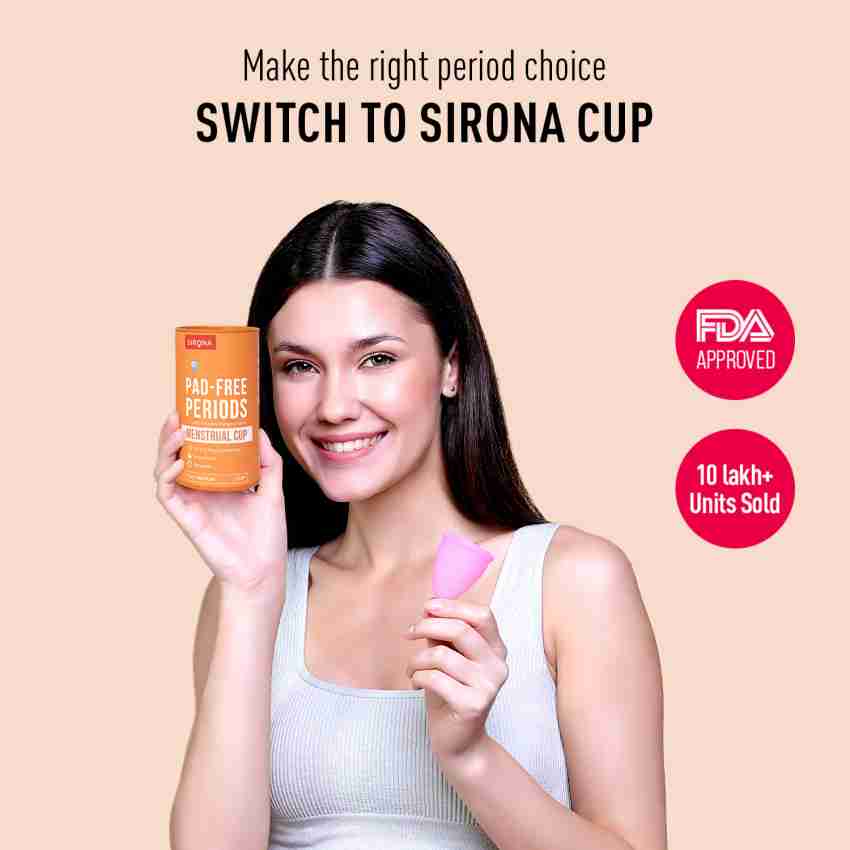Buy SIRONA REUSABLE SIZE L MENSTRUAL CUP Online & Get Upto 60% OFF at  PharmEasy