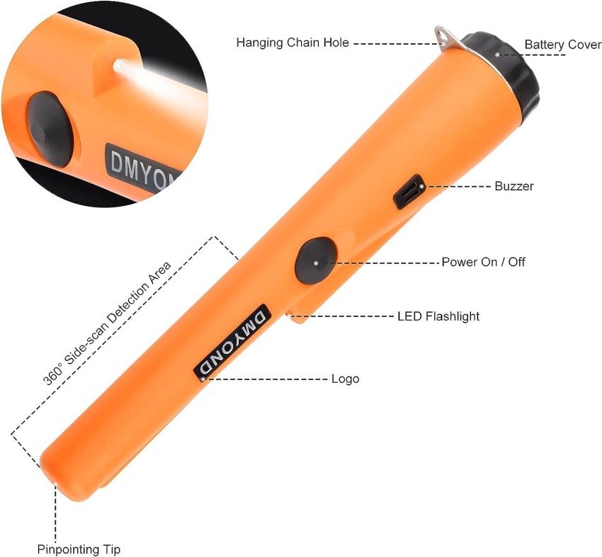 GPointer Metal Detector Pin Pointer Probe Waterproof HandHeld Pinpointer  Advanced Metal Detector Price in India - Buy GPointer Metal Detector Pin  Pointer Probe Waterproof HandHeld Pinpointer Advanced Metal Detector online  at