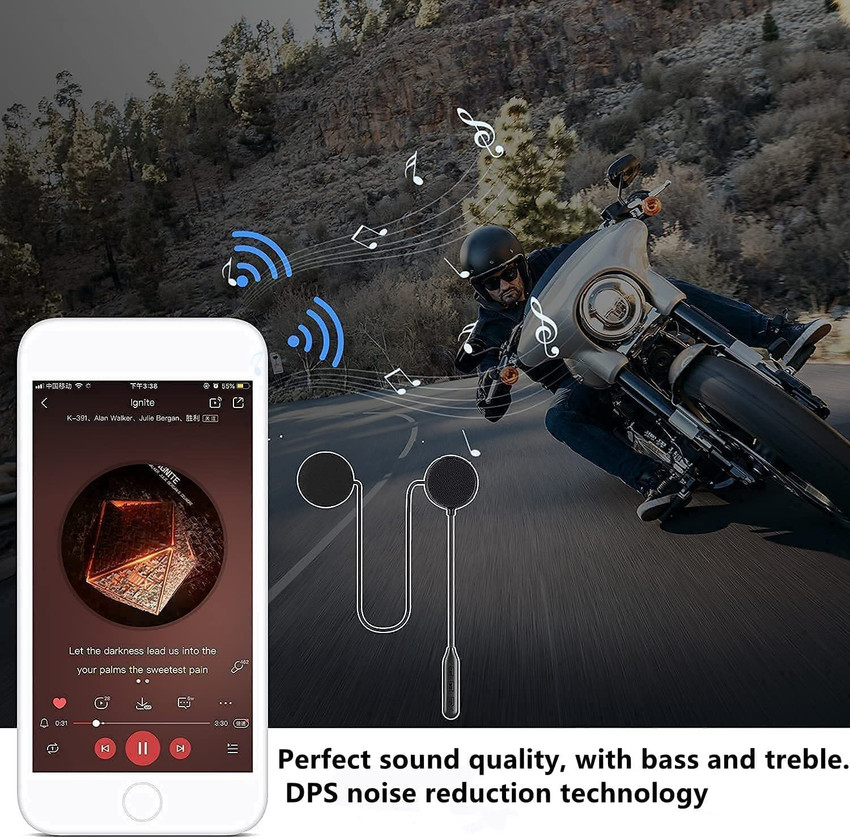 Motorcycle helmet online bluetooth microphone