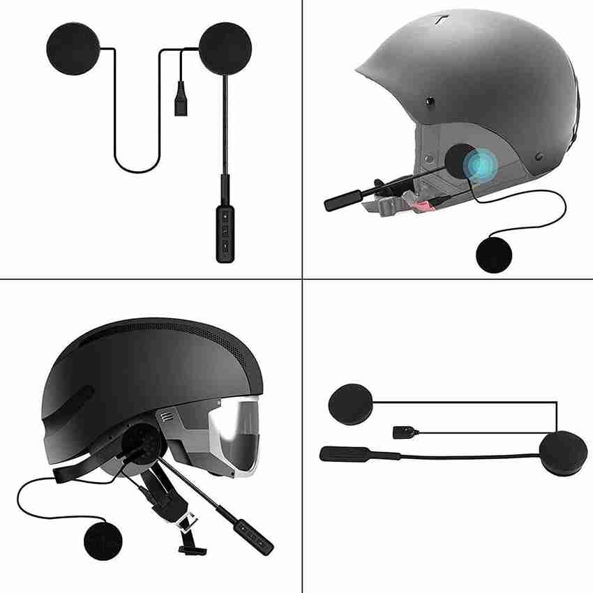 MIKANIX Universal Wireless Helmet Bluetooth Microphone Earphone