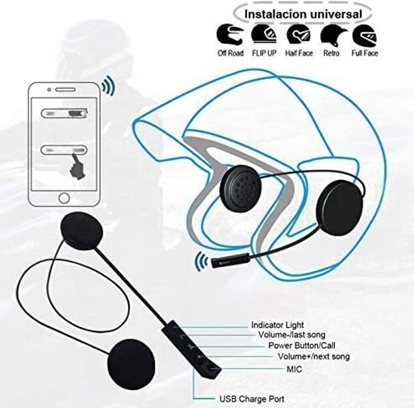 Bluetooth helmet deals headphones
