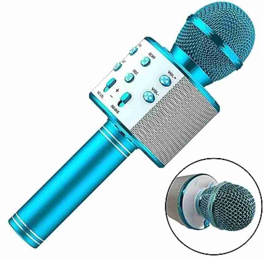 Pick Ur Needs Karaoke Duplex Bluetooth Mic Wireless Bluetooth Microphone  Connection Player Speaker 2-in1 With Recording + USB + FM Microphone Karoke  Mic Price in India - Buy Pick Ur Needs Karaoke