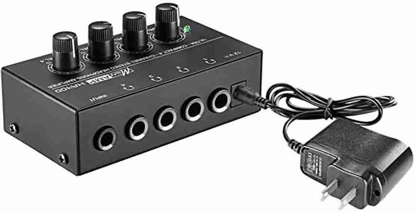 AMG Music 4 Channel Portable Stereo Headphone Amplifier Multi