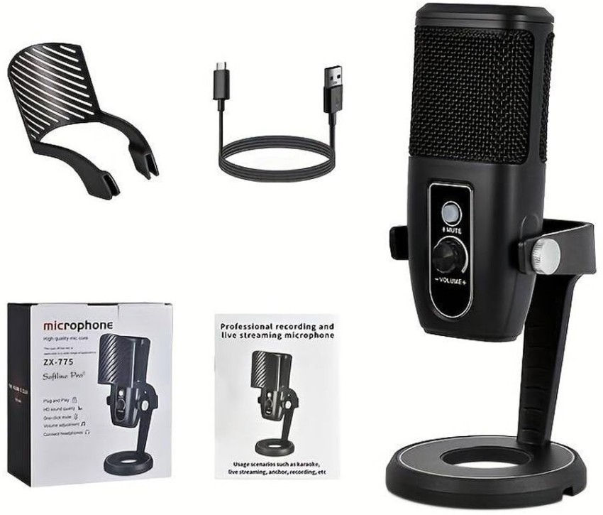 Softline Pro SP ZX-775 USB Condenser Microphone for Recording 