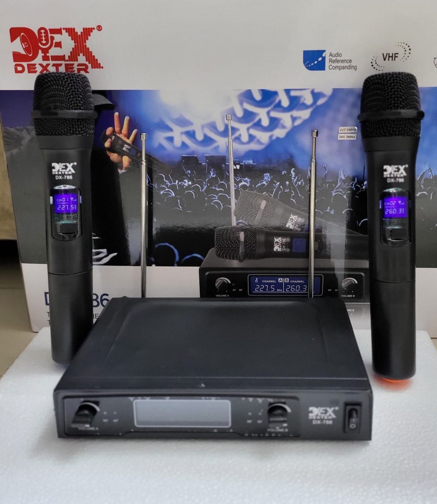 Amrit DEX 786 VHF SERIES DUAL HANDHELD DIGITAL WIRELESS MICROPHONE