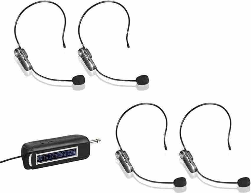 QAWACHH Wireless Condenser Lavalier Microphone Lapel Headset