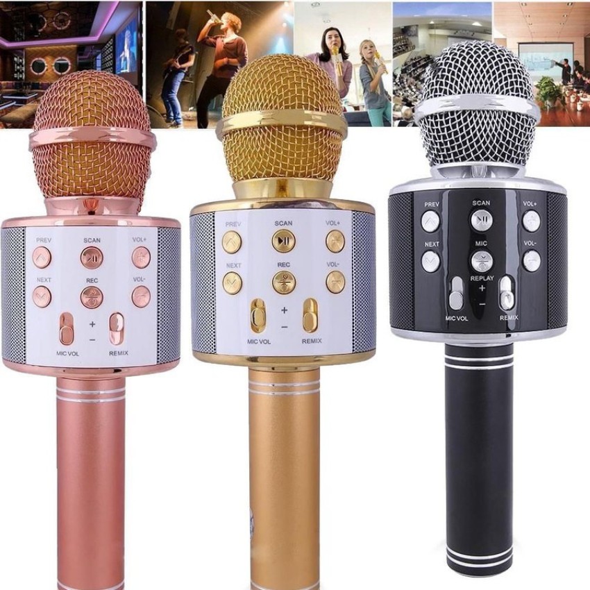 jorugo S1572 ADVANCE WS858_Bluetooth Karaoke Mic For  Sing (pack of  1) Microphone - jorugo 