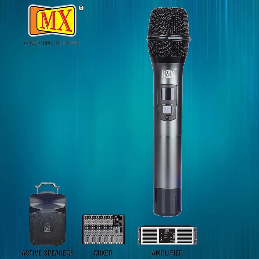 MicrocKing Wireless Microphone System, UHF Cordless Mic Set with 2 Handheld  Mics/2 Lavalier Bodypacks, Metal Build, Fixed Frequency, Long Range, Ideal