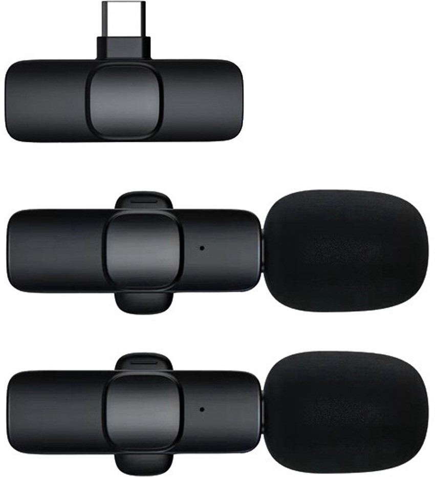 WRADER Dual User Wireless Mic for Type C Mobiles Youtube Mic with Noise Cancellation Microphone WRADER Flipkart