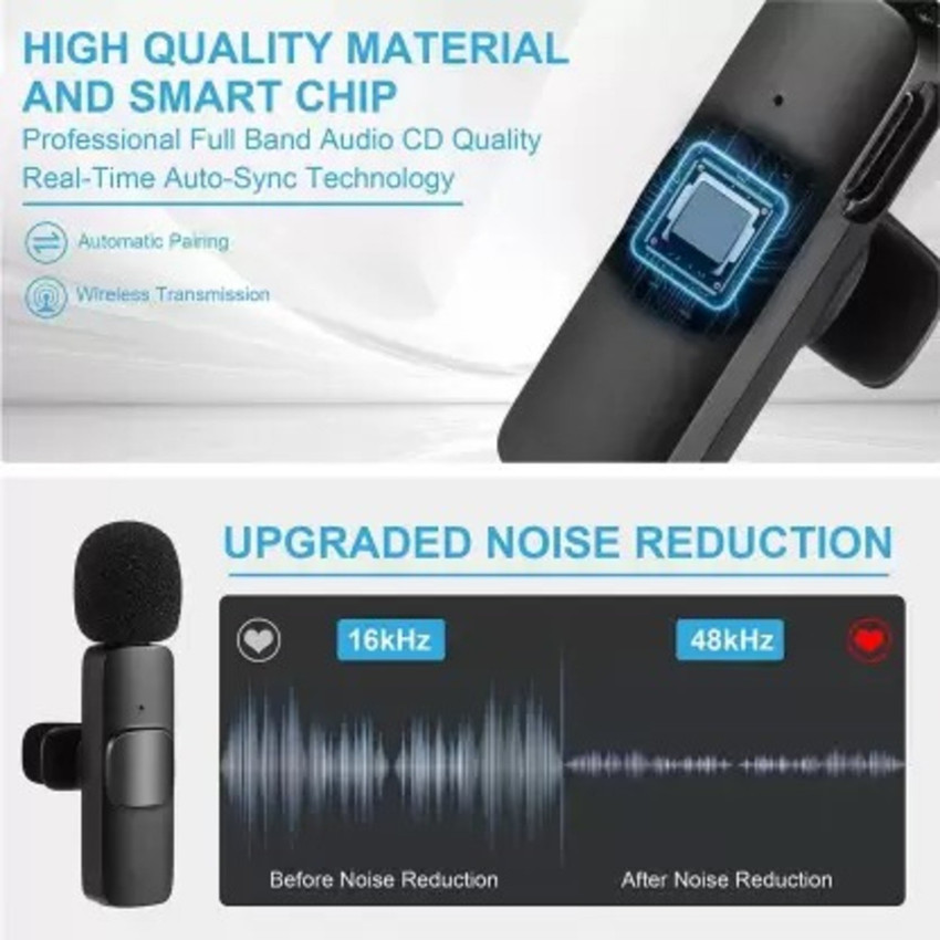 Bluetooth top collar microphone