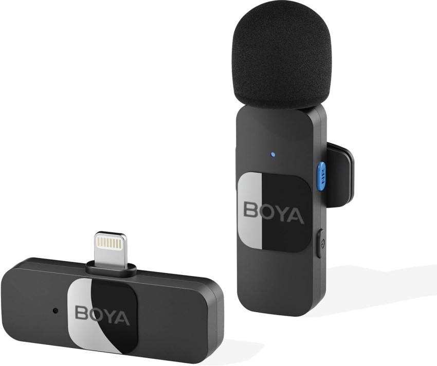 BOYA BY V1 2.4 ghz Omnidirectional Wireless Microphone System with a Transmitter Microphone