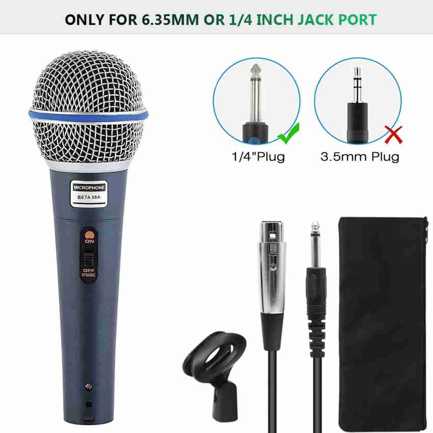 darkingwings Beta 58A Microphone Dynamic Vocal Karaoke Microphone