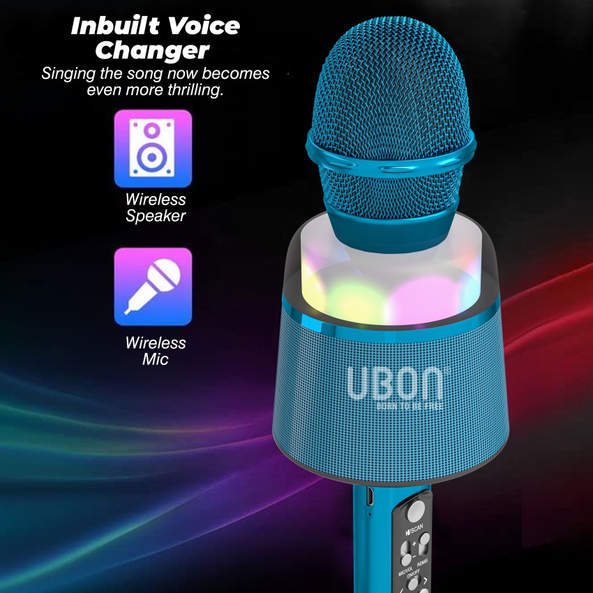 GENERICO Micrófono Inalámbrico Bluetooth Karaoke Led Ultravoice