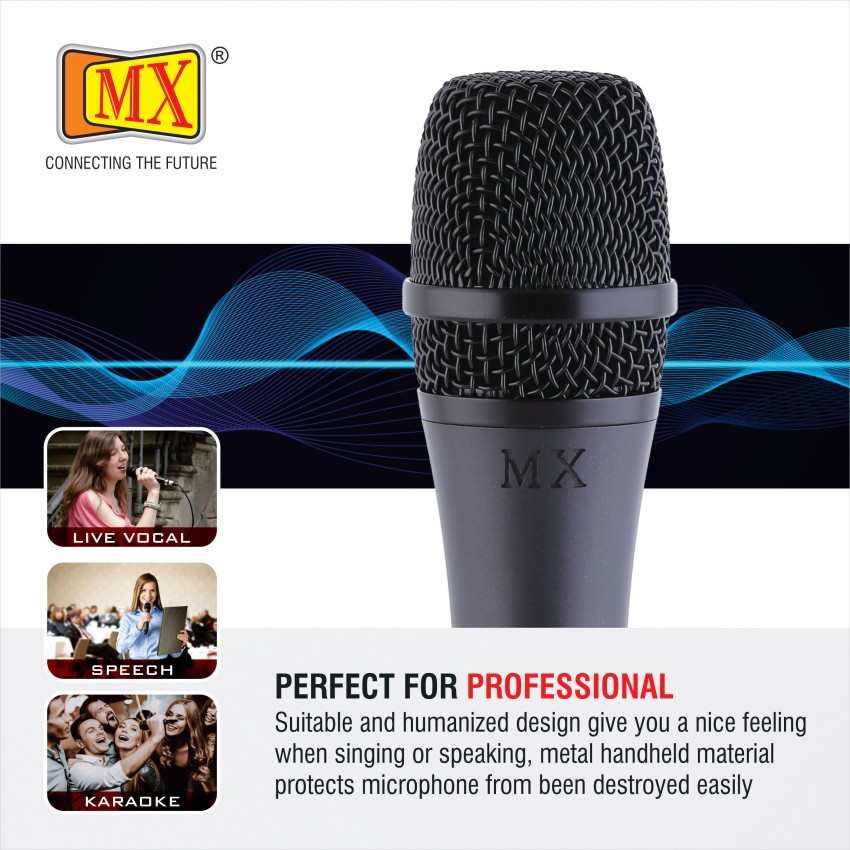 MX Dynamic Unidirectional Microphone Ideal for Spoken-Word Presentations,  Karaoke Performances, Multimedia, Instrument Use, Home Or Portable  Recording/Karaoke Systems (MX 99 XLR) - MX MDR TECHNOLOGIES LIMITED