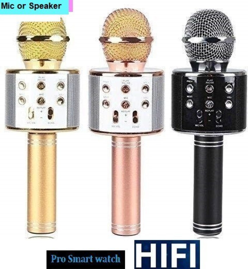 jorugo S2988 ADVANCE WS858_Bluetooth Karaoke Mic For  Sing (pack of  1) Microphone - jorugo 