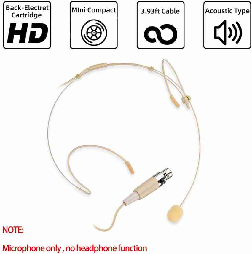 Archetive Microphone Headset for Shure Wireless Transmitter Mini