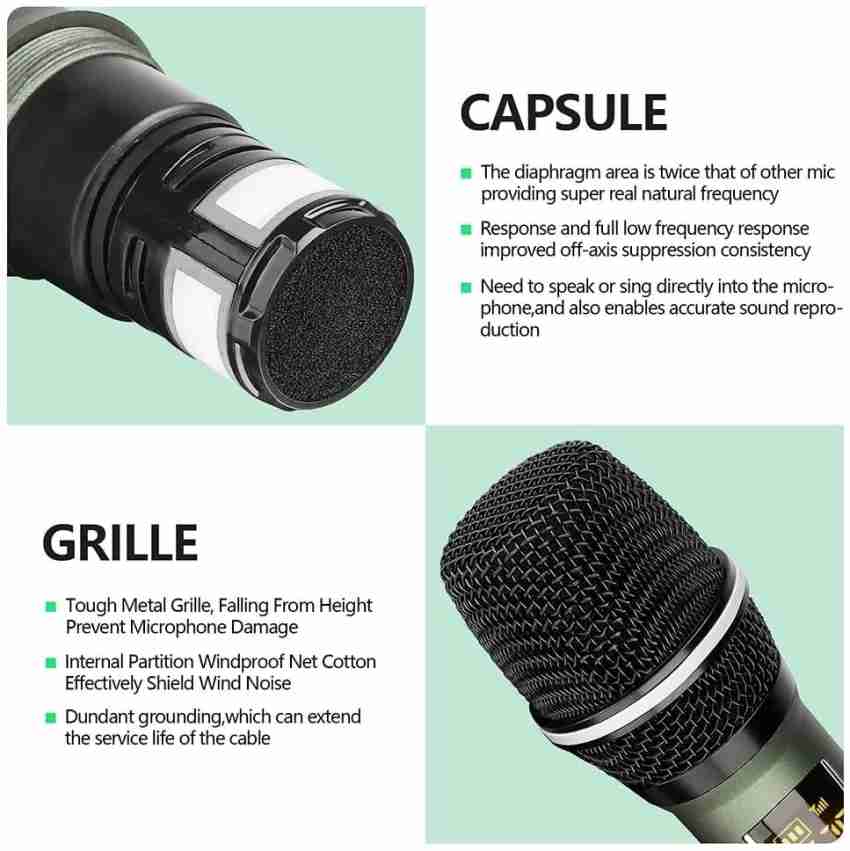 KH Wireless Rechargeable Dynamic Microphone and Receiver 100 ft