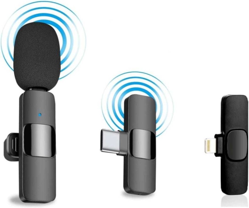 HRYFiNE K8 Wireless Collar Mic & voice recorder With iPhone/ipad & Type C  Supported Microphone - HRYFiNE 